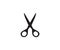 Scissors shape office equpiment symbol
