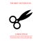 Scissors simple vector icon eps 10