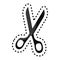 scissors tool isolated icon