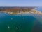 Scituate Harbor aerial view, MA, USA