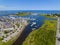 Scituate Harbor aerial view, MA, USA