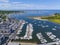 Scituate Harbor aerial view, MA, USA