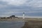 Scituate Light with a Very Rocky Beach