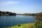 A Scnic View of Neyyar Dam River Water Reservoir in South India