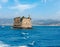 Scola Tower (tower of St. John the Baptist) near Palmaria island in Portovenere, in the Gulf