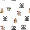 Scoliosis Disease Collection Icons Set Vector