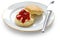 Scone,strawberry jam,clotted cream