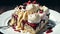 Scoop of Happiness Celebrating National Banana Split Day with a Perfectly Portioned Deligh.AI Generated