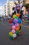 Scooter with balloons