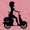 Scooter Girl silhouette