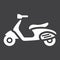 Scooter glyph icon, transport and vehicle