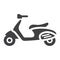 Scooter glyph icon, transport and vehicle