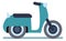 Scooter icon. City motor vehicle side view