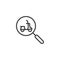 Scooter rental search line icon