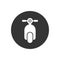 Scooter white icon design vector in flat