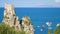 Scopello stacks Sicily at summer vacation 4k footage