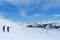 Scoping the Terrain at A-Basin: Skiers point out lines at Montezuma Bowl