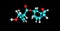 Scopolamine molecular structure isolated on black