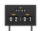 Scoreboard. Number count timer numeric down date mechanic panel countdown stadium match goal football sport game draw