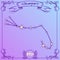 Scorpio constellation on a purple background. Schematic representation of the signs of the zodiac