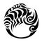 Scorpio graphic icon. Zodiac sign. Design element for the horoscope and astrological forecast drawn in black