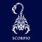 Scorpio. Horoscope. Astrological zodiac sign. Tattoo maori tribal style.