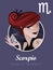 Scorpio sign vector