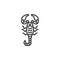 Scorpion animal line icon