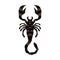 Scorpion creepy astrology sign vector illustration. Danger animal poisonous scorpio arachnid.