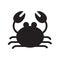 Scorpion glyph flat vector icon