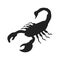 Scorpion icon, Scorpion silhouette vector illustration.