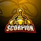 Scorpion mascot esport logo design