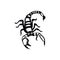 scorpion tattoo design. Vector illustration decorative design