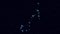 Scorpius constellation, gradually zooming rotating image with stars and outlines