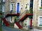 Scotland, Edinburgh, view of characteristic alleys