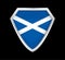 Scotland flag vector. The sign of the Scottish state. A shield with a blue cloth