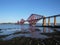 Scotland Forth Road Railway Bridge