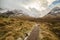 Scotland highlands near Glencoe, beautiful winter landscape for travel.