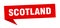 Scotland sticker. Scotland signpost pointer sign.