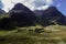 Scotland-Three Sister Mountain range in Glencoe