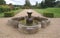 Scotney Castle fountain in England