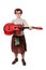 Scotsman playing guitar