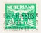 Scott # 243C Green Netherlands 5 Cent Stamp