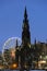 Scott Monument and big Ferris Wheel, Edinburgh