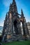 The Scott Monument in Edinburgh Scotland