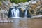 Scott`s Run waterfall in September.Scott`s Run Nature Preserve.Fairfax County. Virginia.USA