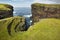 Scottish coastline landscape in Shetland islands. Scotland. UK