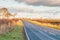 Scottish Country Road in Autumn