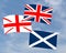 Scottish devolution flag - Union Jack, saltire etc