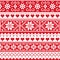 Scottish Fair Isle style traditional knitwear vector seamless pattern, marine style design with anchors, fish, and sea or ocean wa